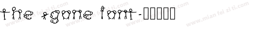 the sgone font字体转换